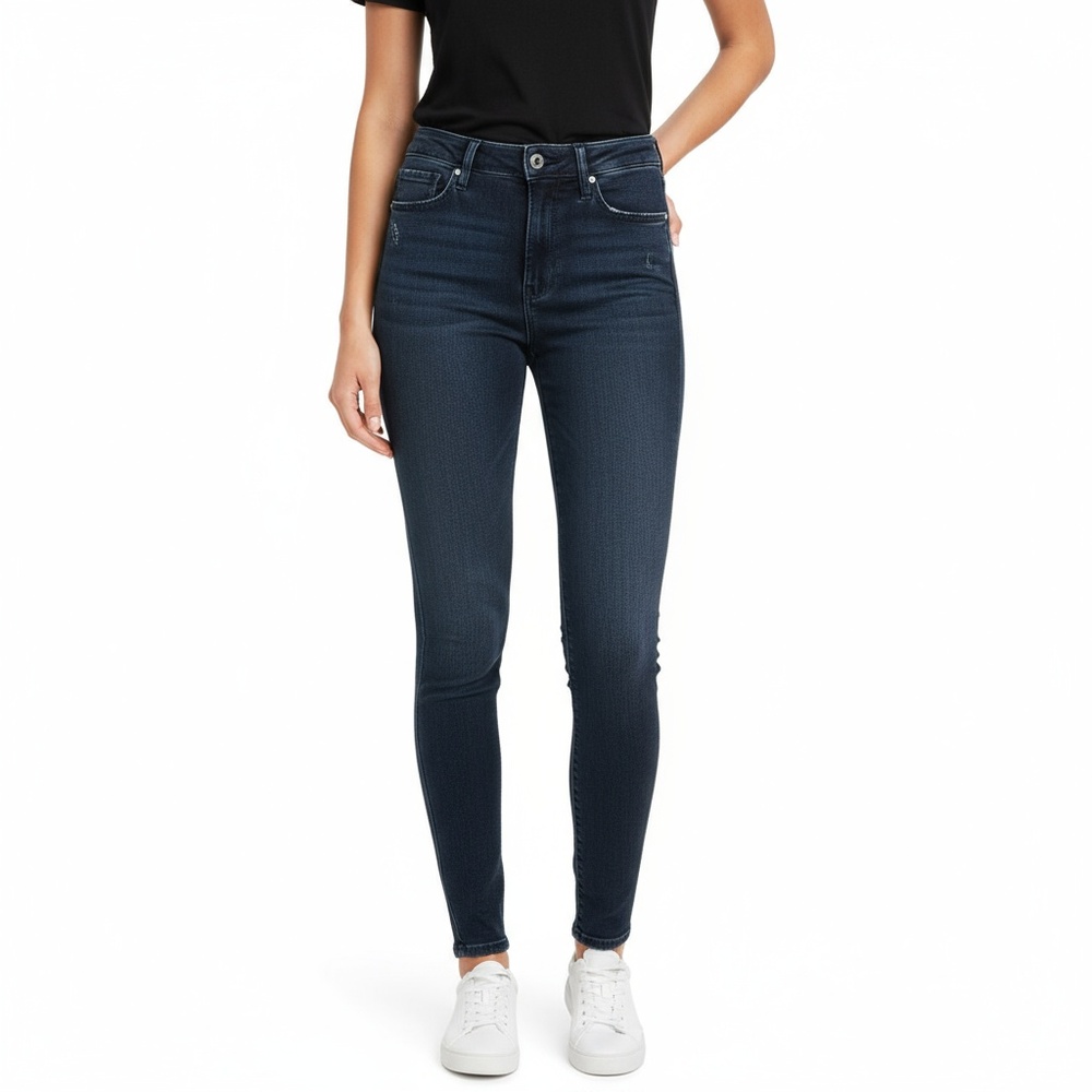 Articles Of Society Womens Heather Skinny Fit High Rise Denim Stretch Jeans